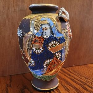 Vintage Japan Moriage Style Dragonware Vase ~ Unique & Pretty